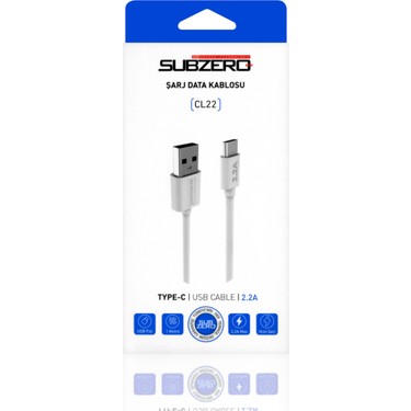 ソフト髑髏c Subzero CL22 Type-C Şarj ve Data Kablosu Fiyatı