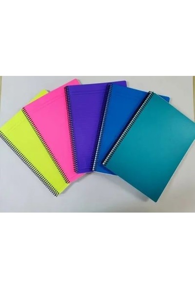 Odak Ofset Odak Notebook Renkli Sayfalı Spiralli 14X20CM 50 Yaprak