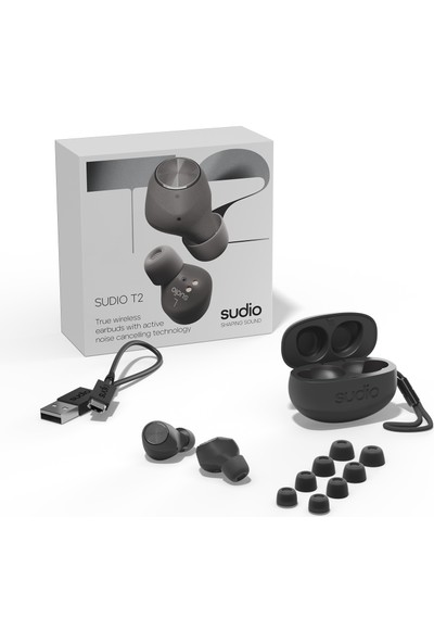 Sudio T2 Aktif Gürültü Önleme Anc Özellikli Kulak Içi Tws Bluetooth Kulaklık