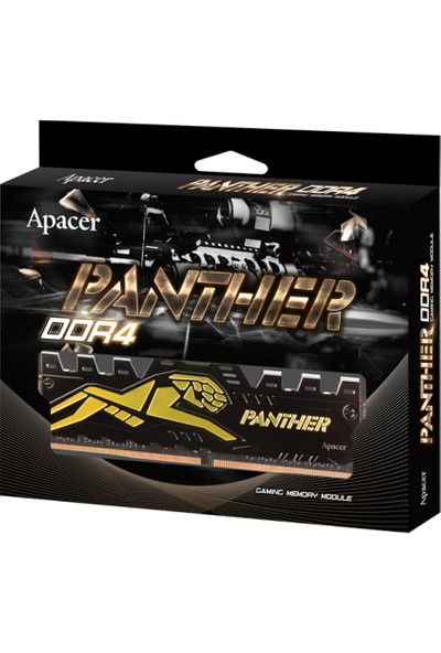 Apacer AH4U16G32C28Y7GAA-2 Panther Black-Gold 16GB (2X8GB Kit) 3200MHZ Ddr4