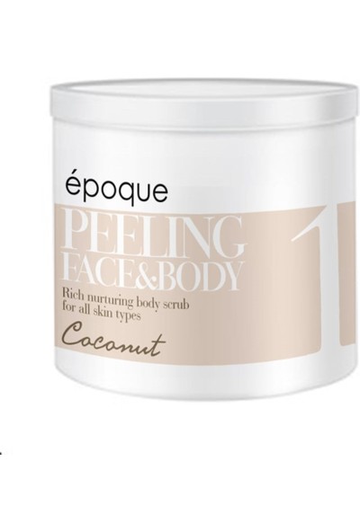 Epoque Peeling Face &amp; Body Coconut - Tüm Cilt Tipleri Için Zengin Besleyici Vücut Bakımı 250ML