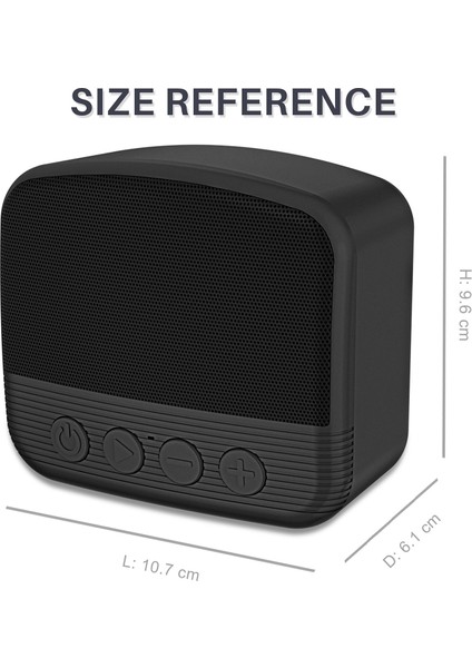 Mini Tws Bluetooth Hoparlör Siyah (Yurt Dışından)