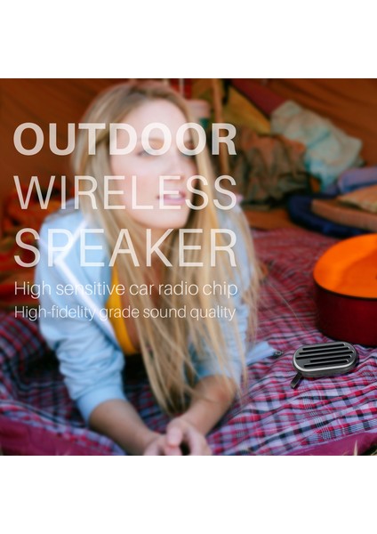 NR-105 Mini Tws Metal Bluetooth Hoparlör Siyah (Yurt Dışından)