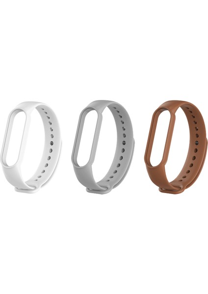 Xiaomi Mi Band 5 ve 6 Uyumlu Silikon Kordon 3'lü Set 2