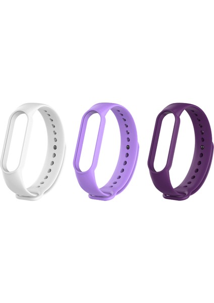 Xiaomi Mi Band 5 ve 6 Uyumlu Silikon Kordon 3'lü Set 16