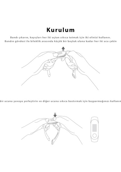 Xiaomi Mi Band 5 ve 6 Uyumlu Silikon Kordon 3'lü Set 20