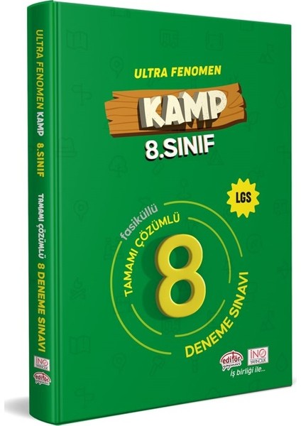 8. Sınıf Kamp Ultra Fenomen LGS Tamamı Çözümlü 8 Deneme Sınavı