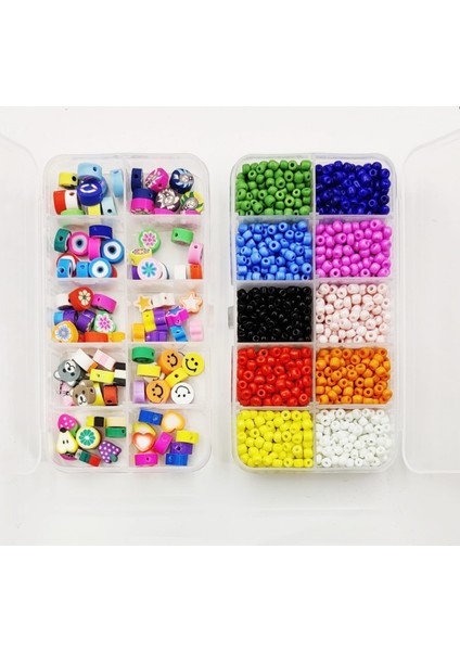 Fimo Boncuk ve Kum Boncuk Takı Yapım Seti (2 Adet Kutu)