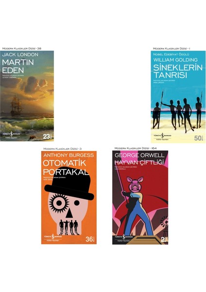 Hayvan Çiftliği - Martin Eden - Sineklerin Tanrısı - Otomatik Portakal