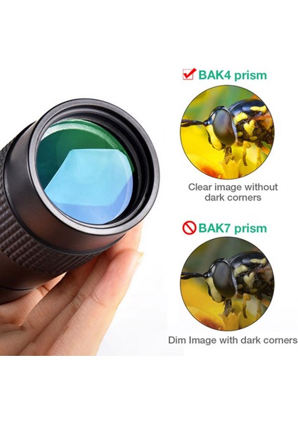4K 10-300X40MM Süper Telefoto Zoom Monoküler Teleskop, Bak4 Prizma Lensli Plaj Seyahati Açık Hava Etkinlikleri Sporları Için indirimleri