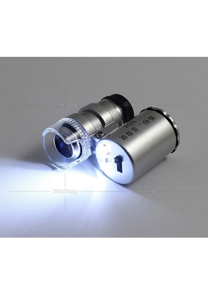 Taşınabilir 60X Mini LED Büyüteç Metal Cep Büyüteç Işıklı Büyüteç LED Işık Bezi Tekstil Ölçüm Büyüteç(Yurt Dışından) fırsatları