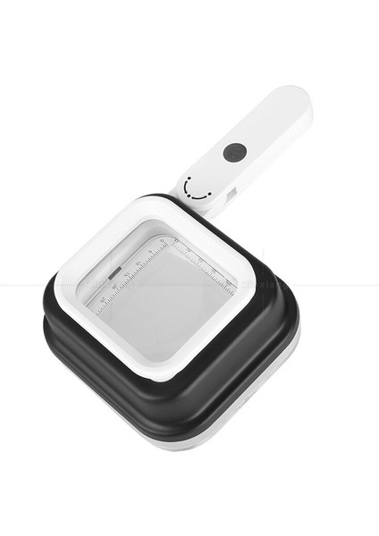 Katlanabilir 10X 15X 20X Işıklı Büyüteç El 4 LED Ölçekli Büyüteç Siyah/beyaz Okuma Antika Takı Büyüteç modelleri