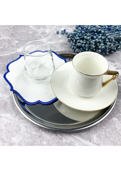 6 Renk Nakışlı Keten Efektli 6'lı Kokteyl Peçetesi indirimleri