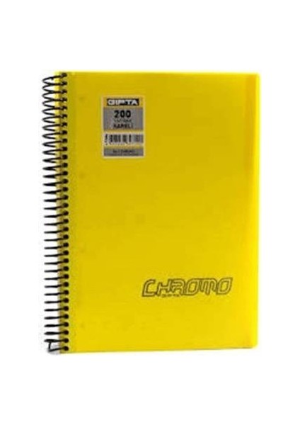 Gıpta Chrome Defter Spiralli Pp Kapak 200 Yaprak Çizgili A4 fiyatları