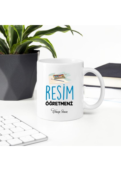 Resim Öğretmeni İsme Özel Kupa