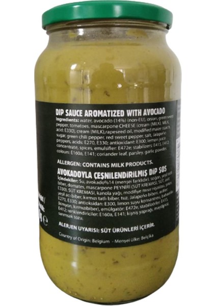 Mamazitas Guacamale Dip Sos Avokado İle Çeşnilendirilmiş Yemek Sos 1 kg modelleri