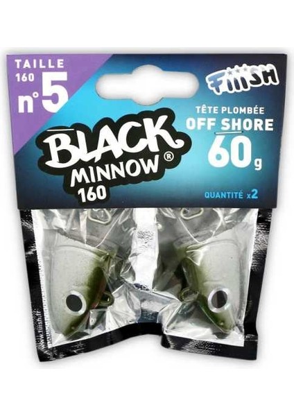 Black Minnow BM160/5 BM015 Off Shore 60GR Jig Head - Kaki