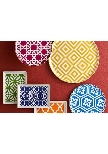 Morocco Karma Renk 24 Parça 6 Kişilik Yemek Takımı
