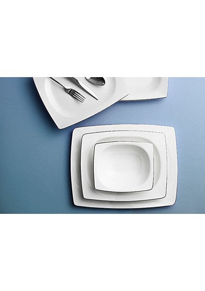 Riva Platin 57 Parça 12 Kişilik Yemek Takımı