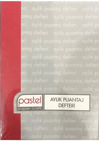 Aylık Puantaj Defteri 14X193 CM 4 Adet