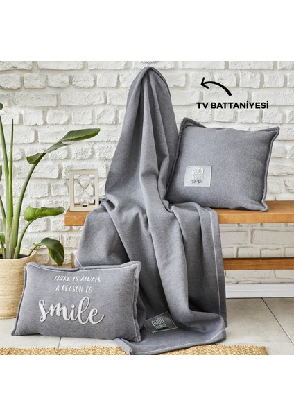 Softy Comfort Tv Battaniyesi Gri 130 x 170 cm
