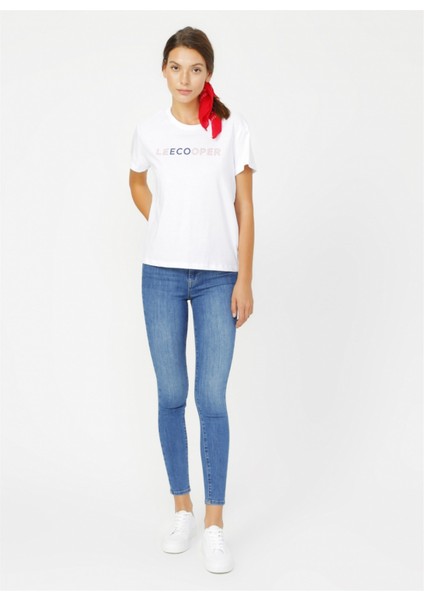 Recycle Jamy Kadın Jean Skinny Highrise Fit Pantolon Agora Light