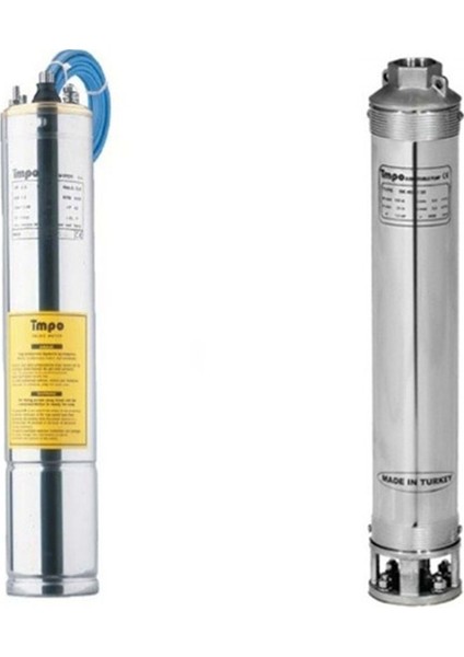 Impo Sk 406/09 Technoplast Başlıklı 1,5hp Monofaze Derin Kuyu Dalgıç Pompa Motorlu