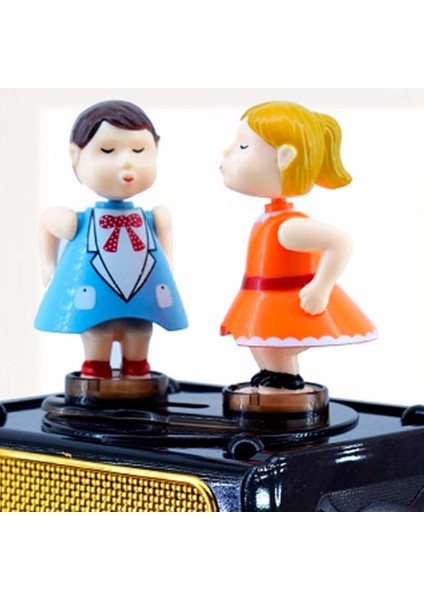 Radyo Üzerinde Öpüşen Çift Kurmalı Müzik Kutusu (Kahverengi) fiyatları