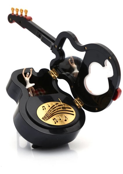 Gitar Kurmalı Müzik Kutusu (Koyu Kahverengi) modelleri