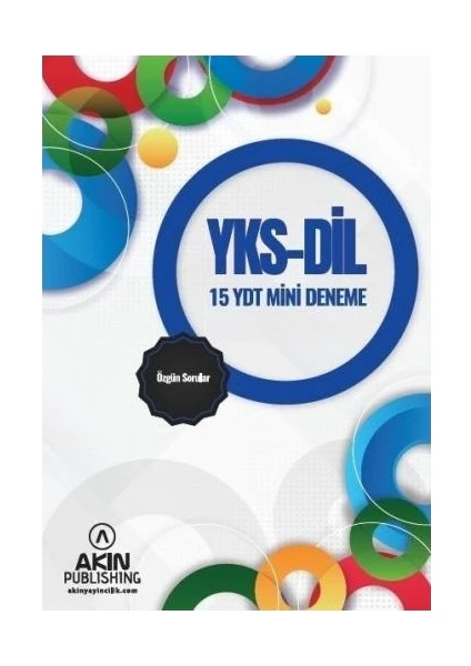 Akın Publishing YKS Dil 12. Sınıf YDT 15 Mini Deneme