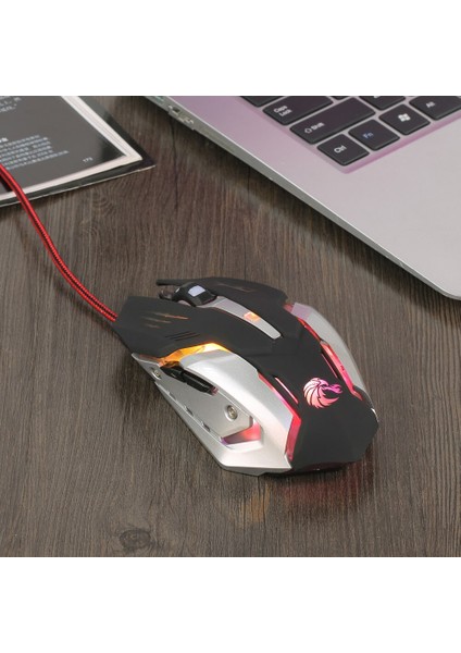 Profesyonel Kablolu Oyun Faresi 5600DPI Ayarlanabilir 6 Düğme Pc Bilgisayar Dizüstü Bilgisayar Fareleri Için Kablo USB LED Optik Oyun Faresi (Yurt Dışından) indirimleri