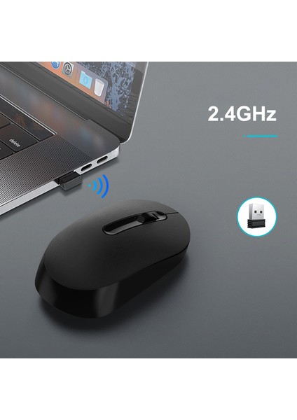 Pratik Pc Mouse Fiş Hızlı Tepki Ter-Geçirmez 1600DPI Kablosuz Ultra-Ince Fare Bilgisayar Aksesuarları (Yurt Dışından)