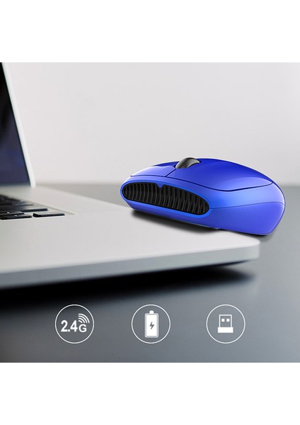 Nefis Bluetooth Fare Güç Tasarrufu Hassas Abs 1600DPI Seyahat Için Kablosuz Fare (Yurt Dışından)