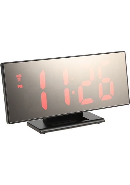 Gece LED Işık Masa Masaüstü USB Kablosu Dijital Çalar Saat LED Ayna Saat Çok Işlevli (Yurt Dışından)