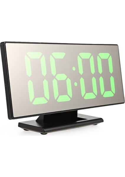 Gece LED Işık Masa Masaüstü USB Kablosu Dijital Çalar Saat LED Ayna Saat Çok Işlevli (Yurt Dışından) fiyatları