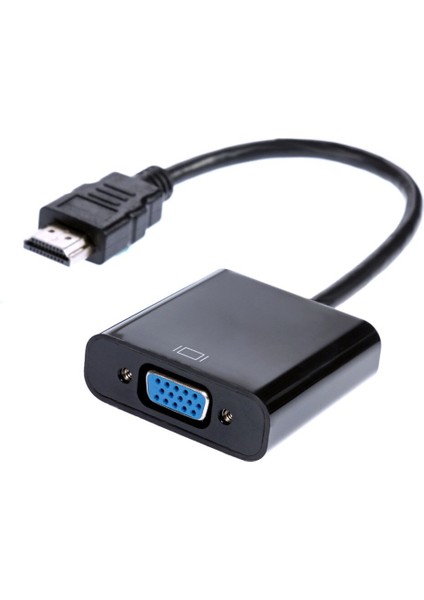 HDMI VGA Adaptörü Erkek Kadın Dönüştürücü Adaptör 1080P Dijital Analog Video Ses Pc Dizüstü Tablet Için (Yurt Dışından) indirimleri