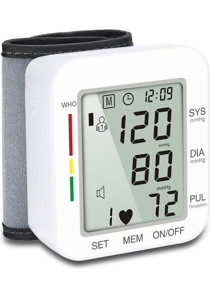 Otomatik Bilek Kan Basıncı Monitörü Dijital Tonometer Basıncı (Yurt Dışından)