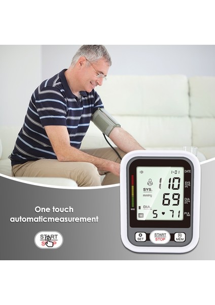 Çift Güç Kan Basıncı Monitörü Otomatik Dijital Üst (Yurt Dışından)