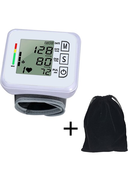 Tonometer Otomatik Bilek Dijital Kan Basıncı Monitörü (Yurt Dışından)