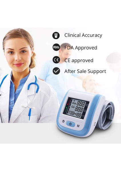 Otomatik Dijital Bilek Kan Basıncı Monitörü Bp Tonometer Bilek Tonometre (Yurt Dışından)