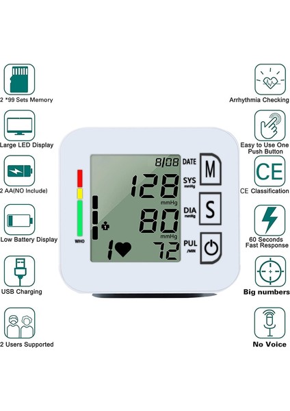 Dijital Bilek Kan Basıncı Monitörü (Yurt Dışından) indirimleri