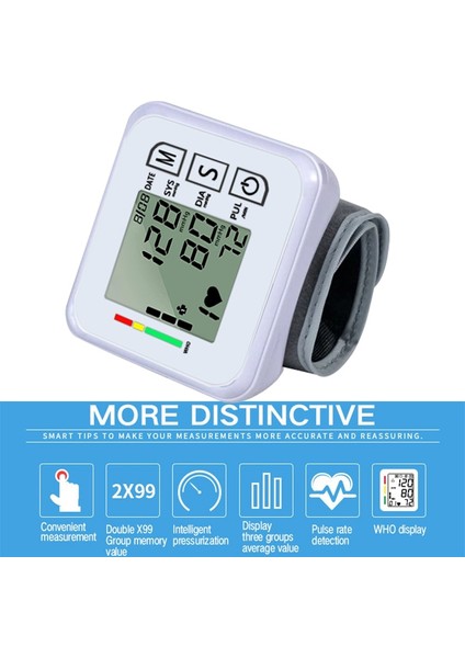 Tıbbi Dijital LCD Bilek Kan Basıncı Monitörü (Yurt Dışından) modelleri