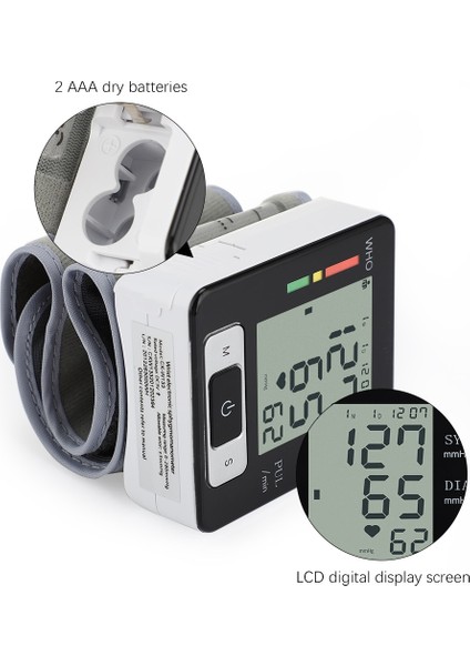 Taşınabilir Otomatik Dijital LCD Ekran Bilek Tıbbi Kan Basıncı (Yurt Dışından) modelleri