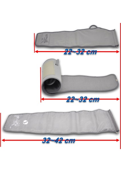 Normal ve Büyük Yetişkin Kan Basıncı Manşet Üst Kol Üst (Yurt Dışından) modelleri