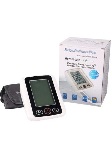 Otomatik Ses Dijital LCD Üst Kol Kan Basıncı Monitörü Basıncı (Yurt Dışından)