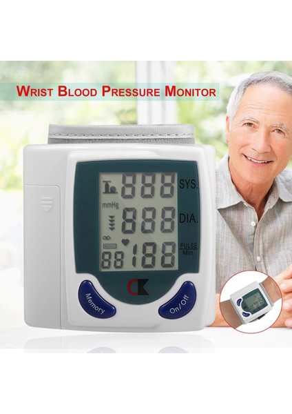 Taşınabilir Otomatik Dijital LCD Ekran Bilek Kan Basıncı Monitörü (Yurt Dışından) modelleri