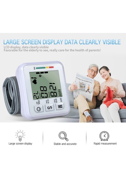 Tıbbi Dijital LCD Bilek Kan Basıncı Monitörü (Yurt Dışından) modelleri