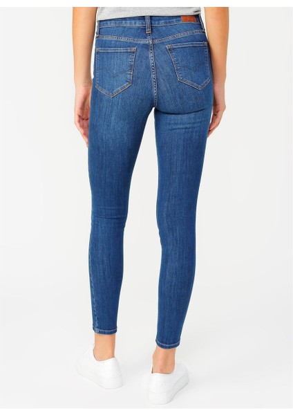 Recycle Jamy Kadın Jean Skinny Highrise Fit Pantolon Agora Dark fiyatları