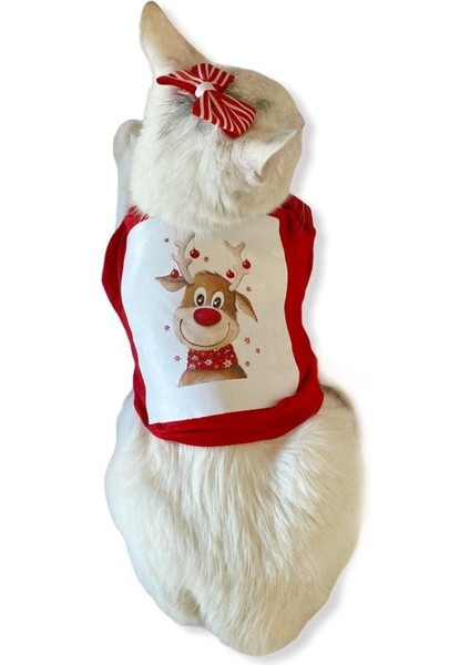 Cute Rudolph Kedi Tişörtü fırsatları