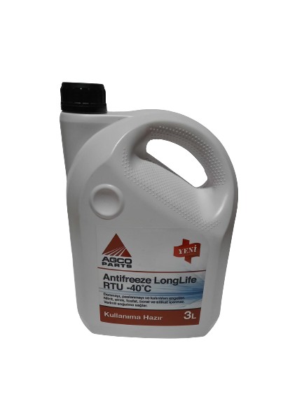 Massey Ferguson Antifriz Ll Rtu -40 C 3 Litre Kırmızı